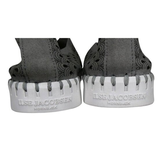 ILSE JACOBOSEN HORNBAEK TULIP BLACK LOAFERS SLIP ONS FLATS WOMENS SZ 7.5 8 EU 38 - Picture 6 of 12